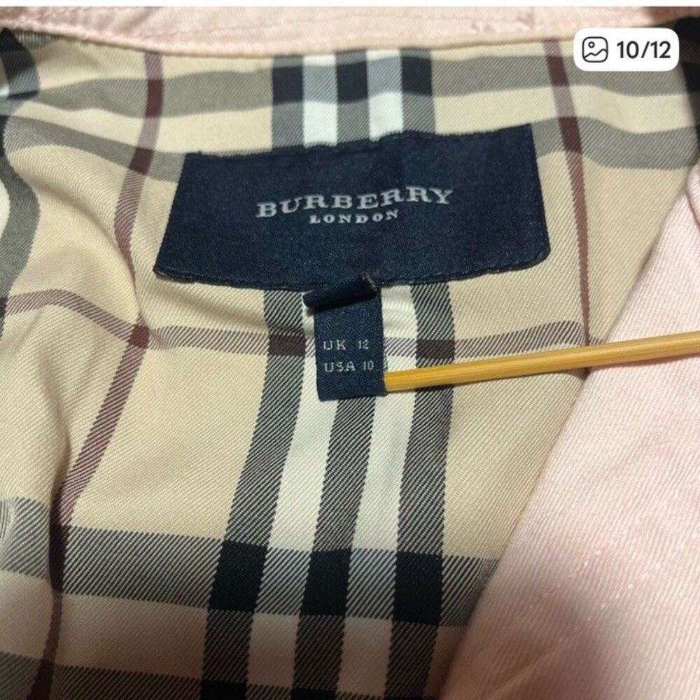 Women’s Pink US10 Burberry Lightweight Pink Jacket Classic Preppy Y2K - Picture 7 of 10